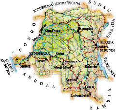 Cartina del Congo